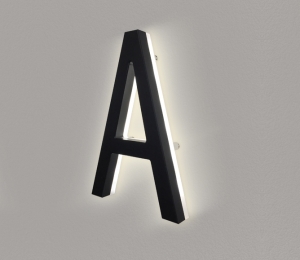 Floating Clear Horizontal LED Sign And Doorbell